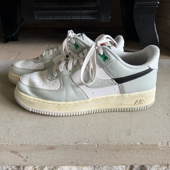 Nike Air Force 1 '07 LV8 Low Split Light Silver White Black DZ2522-001 sz 10 - Picture 1 of 10